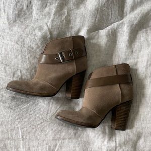 Beige booties